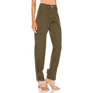 A.L.C. Briar Pants Clover Green Cargo Relaxed Size 2 Cotton Belted Relaxed Leg